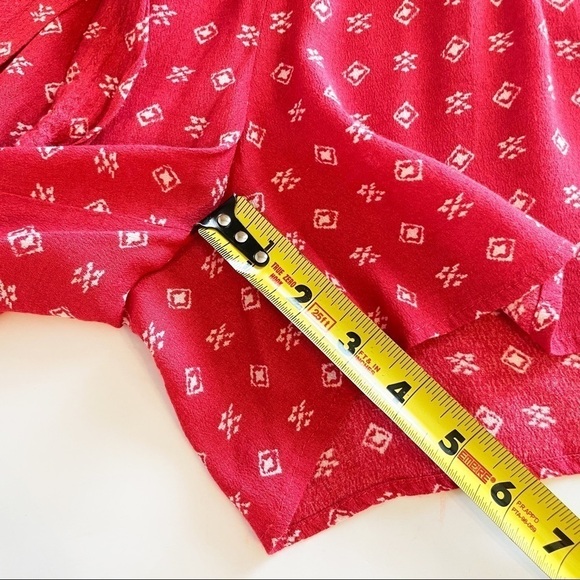 GAP Romper surplice Top Flowy Red Coral Size Small - Picture 5 of 5